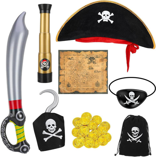 Kinder piratenkostüm set mit - piratenkostüm,