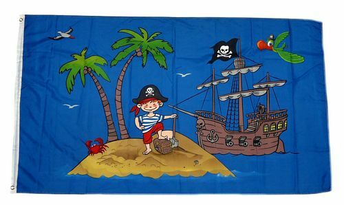 Fahne flagge piratenschiff - /,