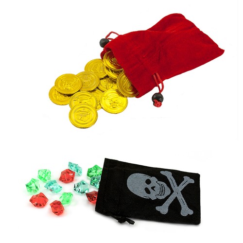 Piraten beutel mit edelsteinen - mit,