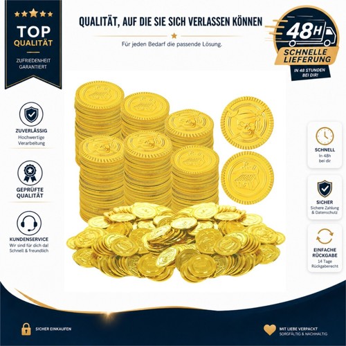 Piratenschatz goldmünzen 100 - piratenschatz,